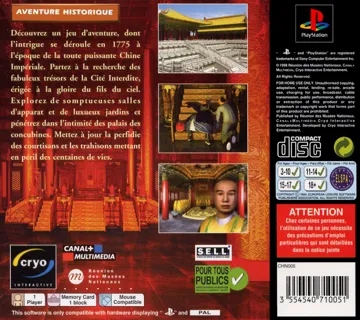 Chine - Intrigue dans la Cite Interdite (FR) box cover back